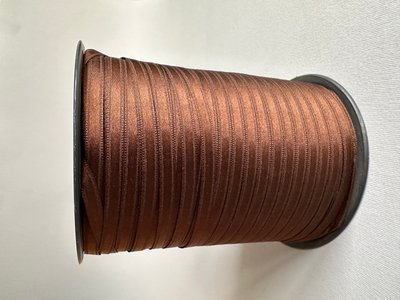 Атласна стрічка коричнева 6мм Onel-12-06 фото