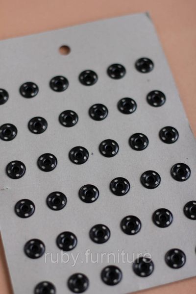 Кнопки металеві пришивні "чорні" 12мм 20 фото