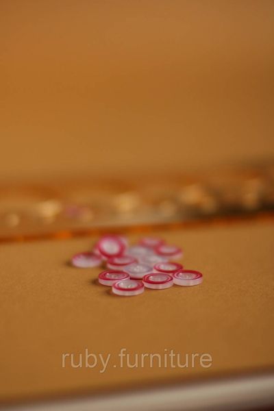 Гудзики для сорочок напівпрозорі рожеві 11.5мм С4-19РЖ фото