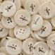 Гудзики молочні з рискою 25мм ПГ-10-40L фото