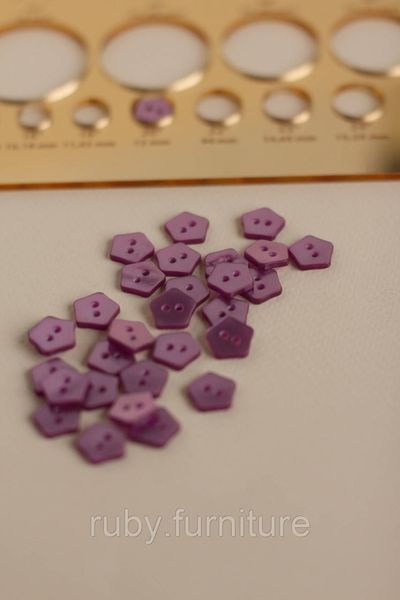 Гудзики "зірочки" напівпрозорі фіолетові 11.5мм ГС-17Ф фото