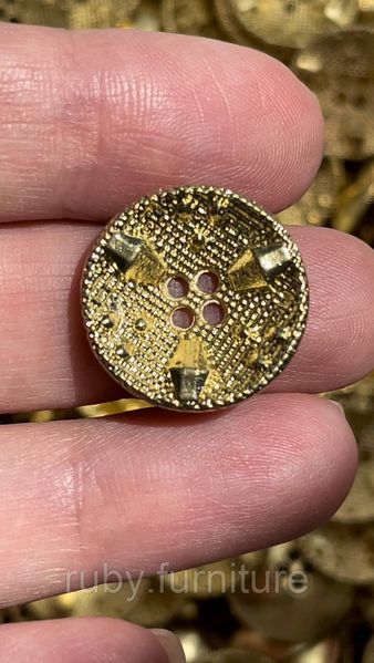 Гудзики золоті металеві 20мм МГ-1 фото