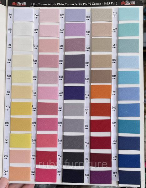 Коса бейка бавовняна синя D43 20мм Biyelli Cotton Series 20mm фото