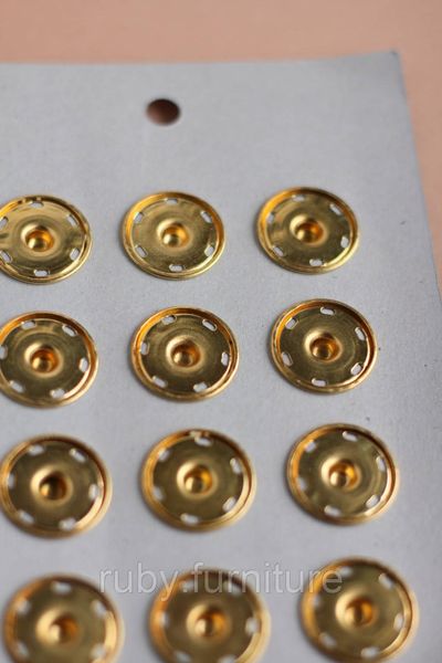 Кнопки металеві пришивні "золото" 25мм 40 фото