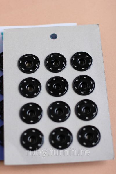 Кнопки металеві пришивні "чорні" 28мм 44 фото