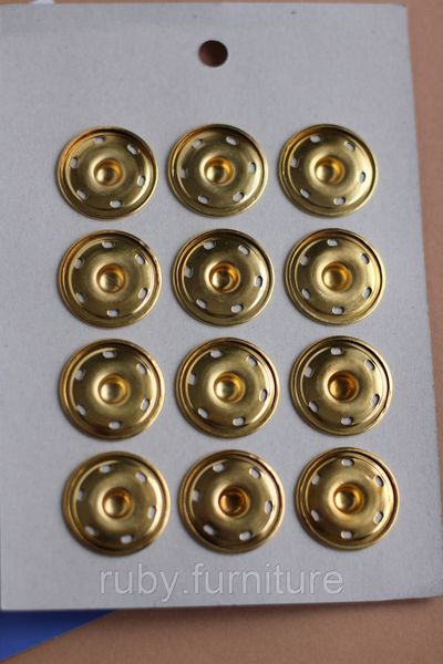 Кнопки металеві пришивні "золото" 30мм 48 фото