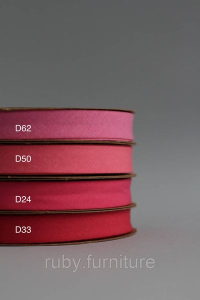 Коса бейка бавовняна рожева 20мм Biyelli Cotton Series 20mm фото