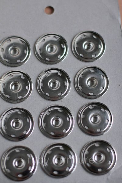 Кнопки металеві пришивні "срібло" 30мм 48 фото
