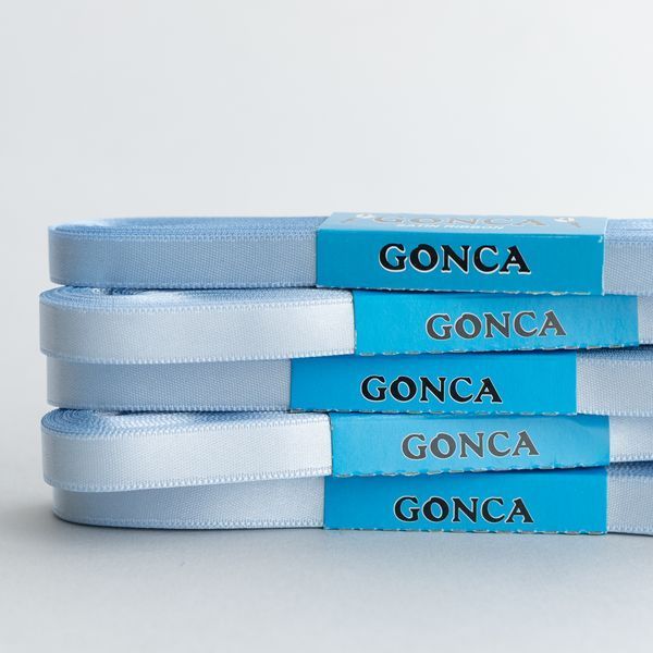 Атласна стрічка блакитна 10мм Gonca-92-10 фото