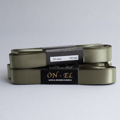 Атласна стрічка хакі 20мм Onel-71-20 фото