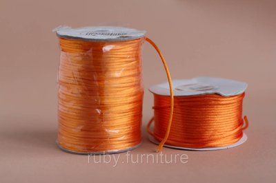 Атласний шнур помаранчевий 2мм 1388133631 фото